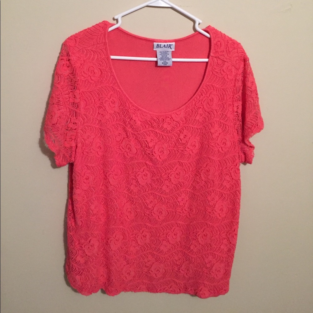 Beautiful coral 2xl top