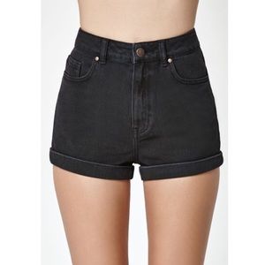 Brandy Melville Black Denim Shorts