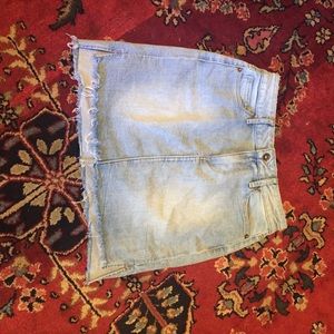 Paige denim cut off skirt