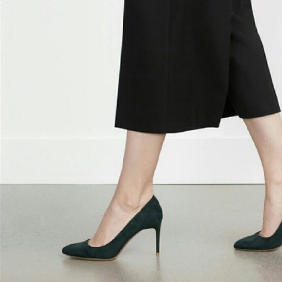 ONE LEFT! Zara Hunter Green Heels (NEW) - Picture 5 of 5