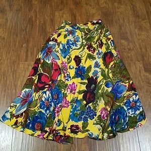 Size 8 Ralph Lauren Silk Maxi skirt vintage