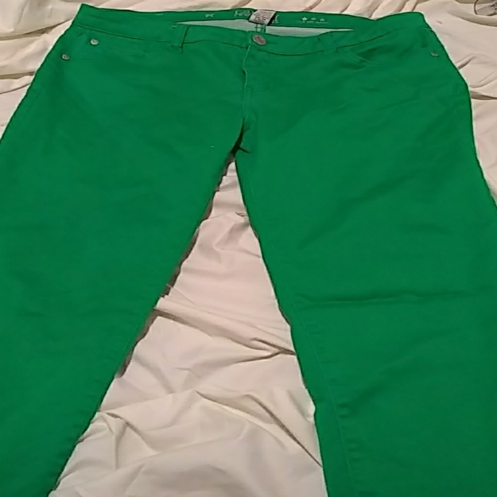 Green pants from celebrity pink jeand