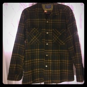Brown/Black Plaid Pendleton men's L/S.