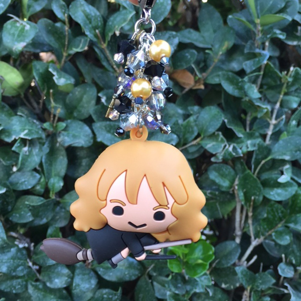 Harry potter hermoine  fob with cute wand charm