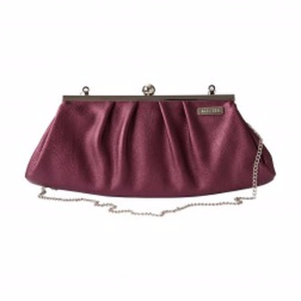 Metallic Berry Clutch Evening Bag
