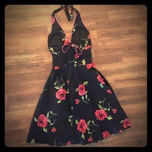 Halter tie back 50's style swing dress
