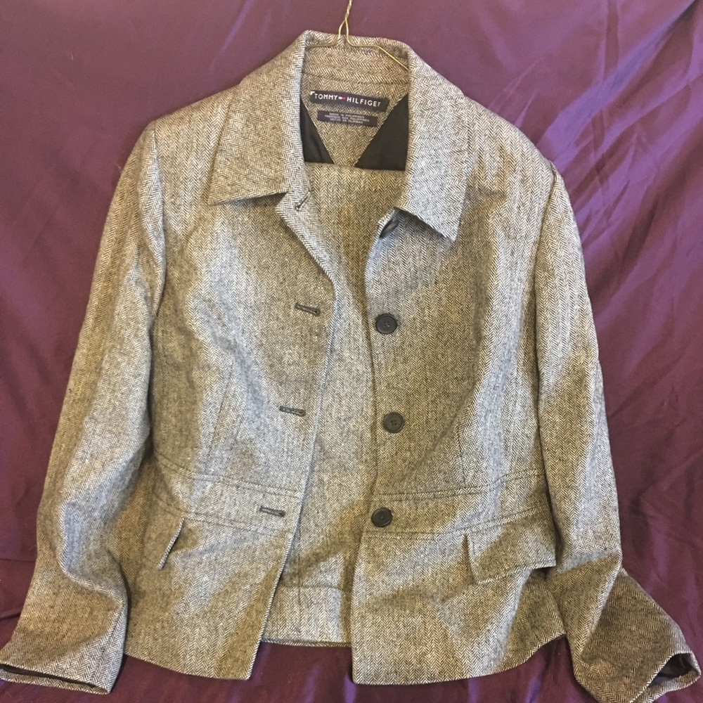 Tweed business suit