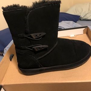 Bear paw short black boots