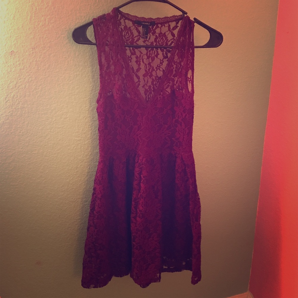 Forever 21 dark purple dress
