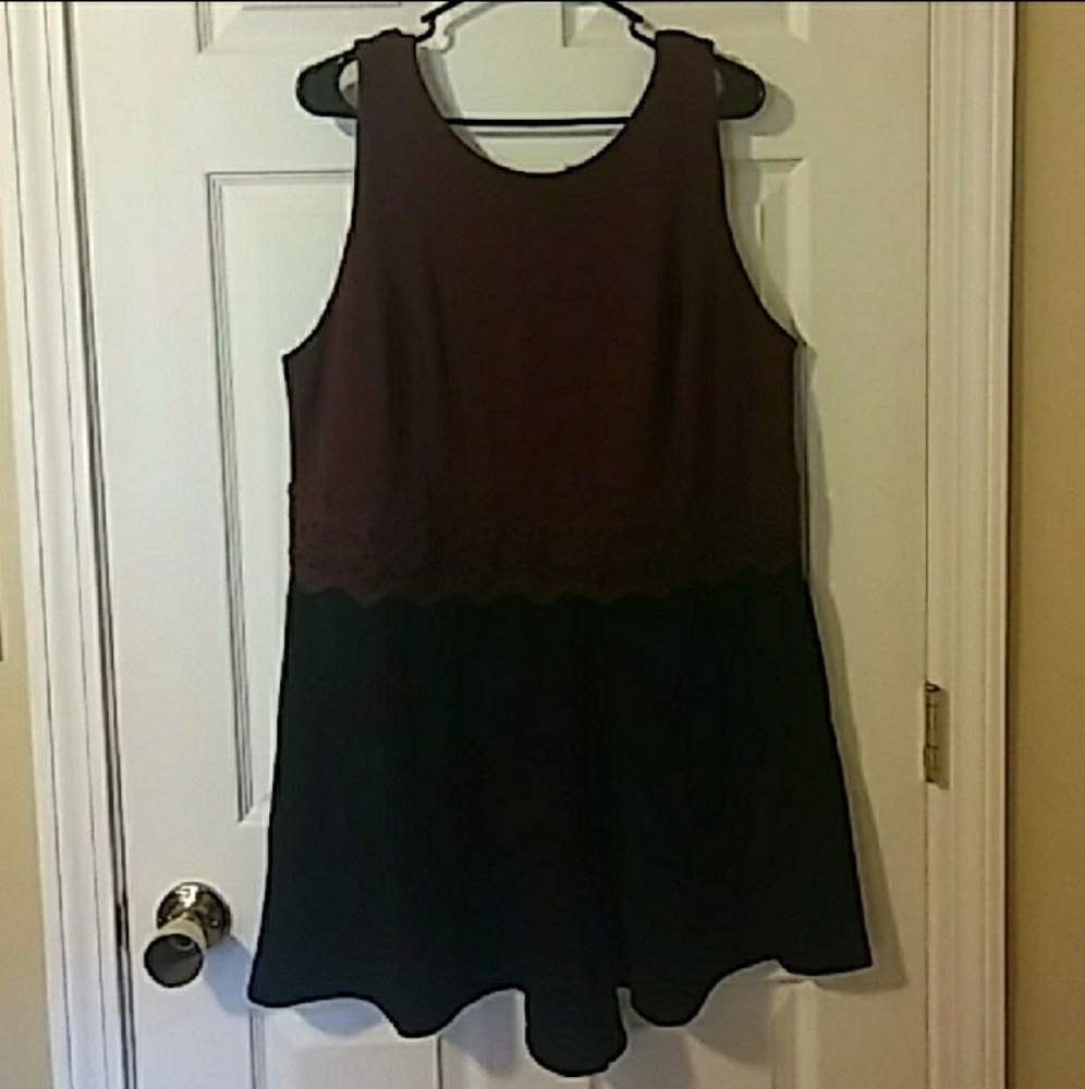 Forever 21 crochet trim romper