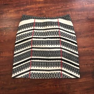 Black/White Mini Skirt