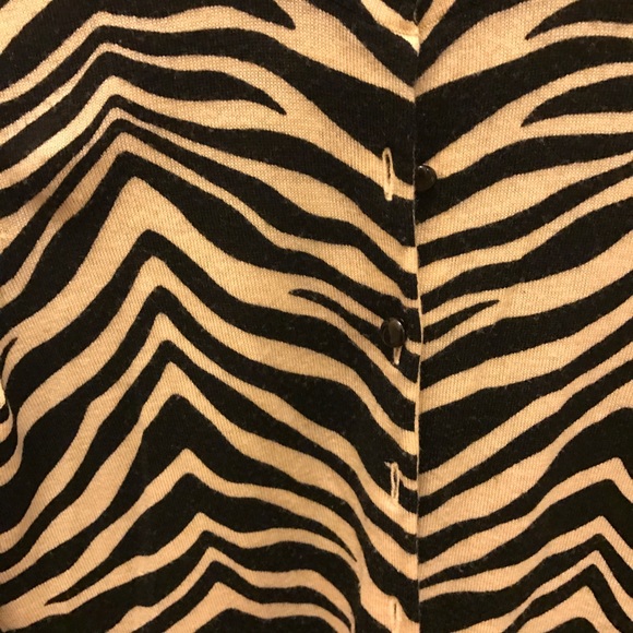 J.Crew merino wool zebra print cardigan - Picture 2 of 5