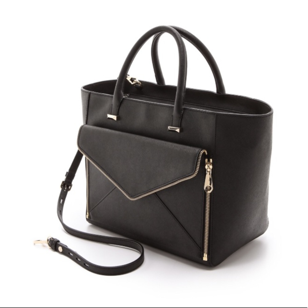 Rebecca Minkoff Leo tote with zip off clutch