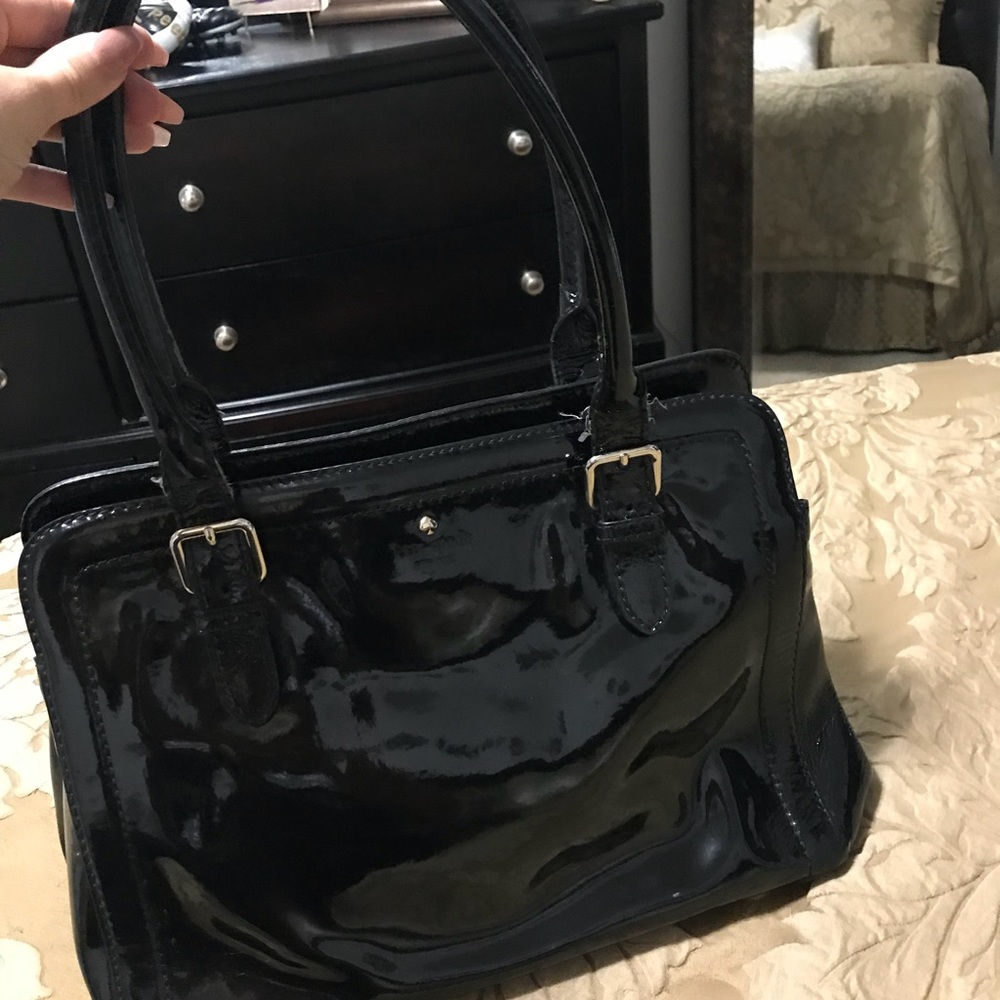 Kate Spade black leather handbag