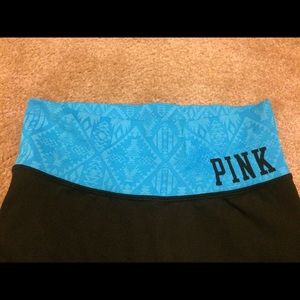 Pink cropped yoga capri