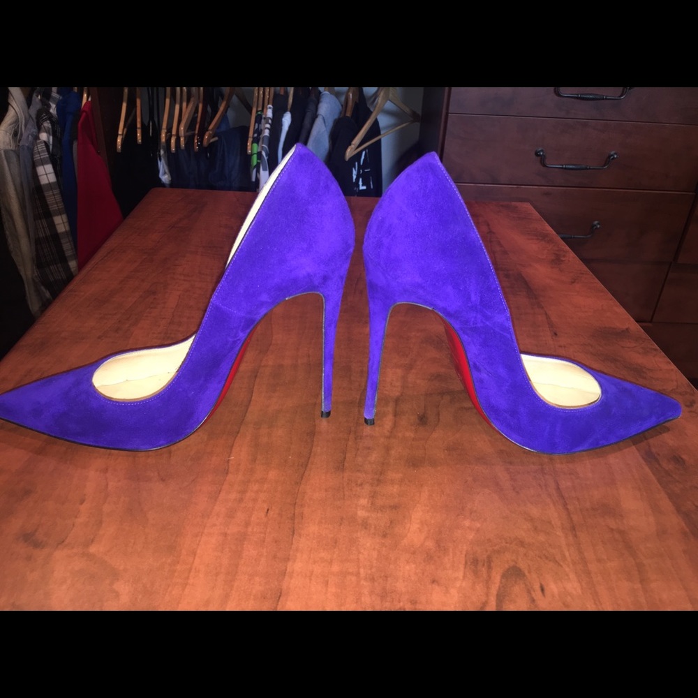 Blue Suede Christian Louboutin So Kate.