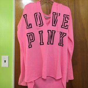 PINK v-neck sweatshirt