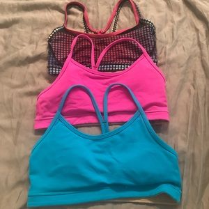 3 lulu sports bras