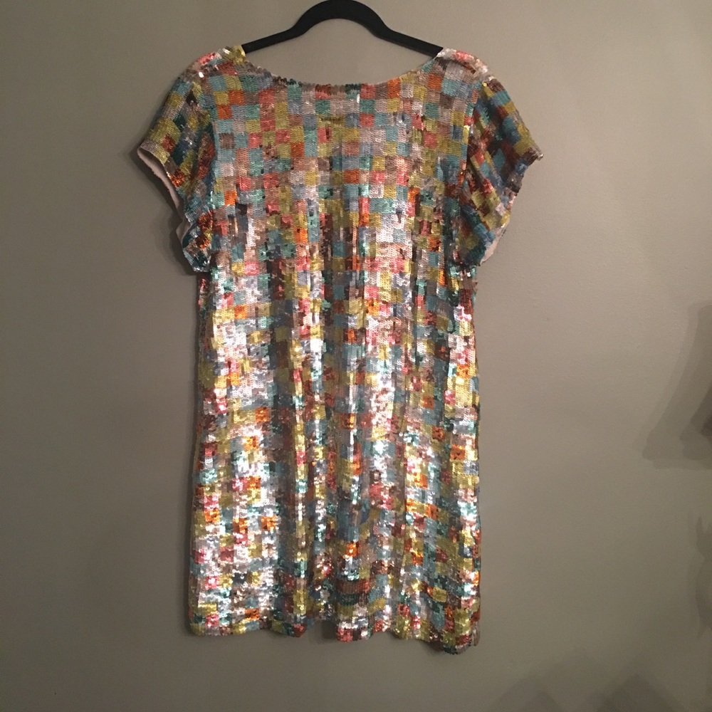 Multi Color, Sequin, French Connection Dress - image 3