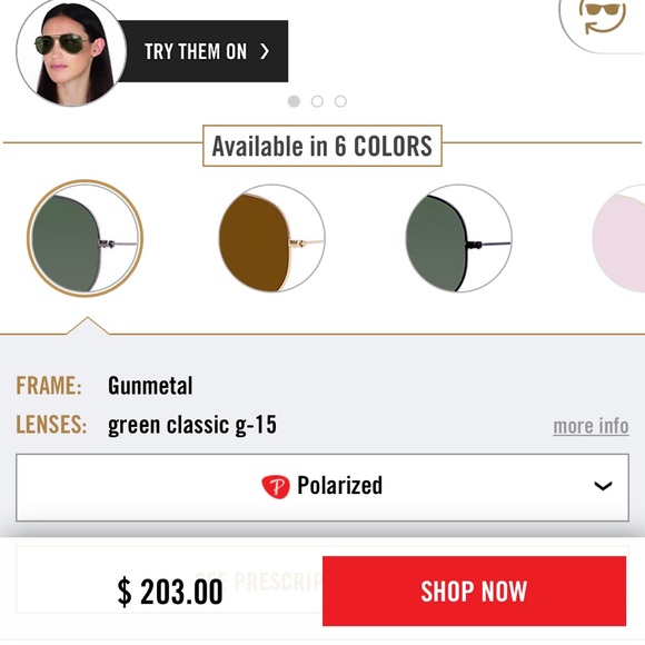 RayBan Aviators Polarized New with Tags