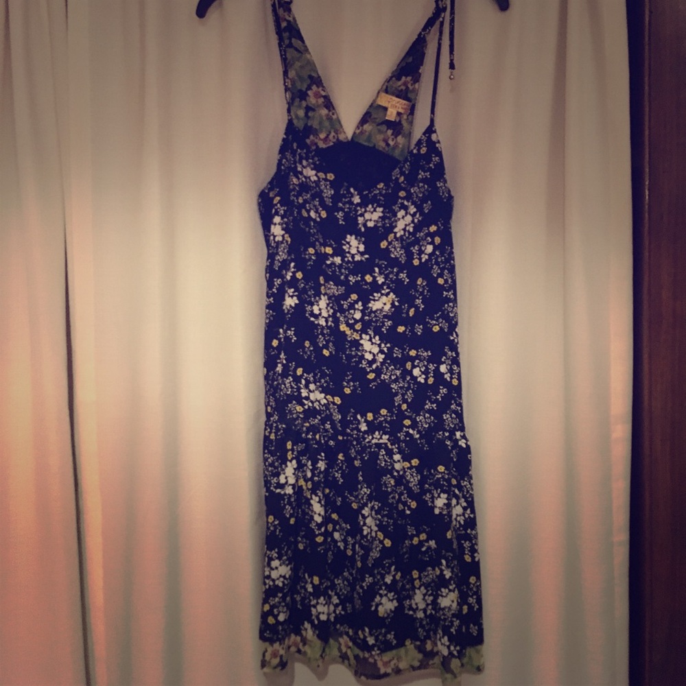 A spaghetti strap dress