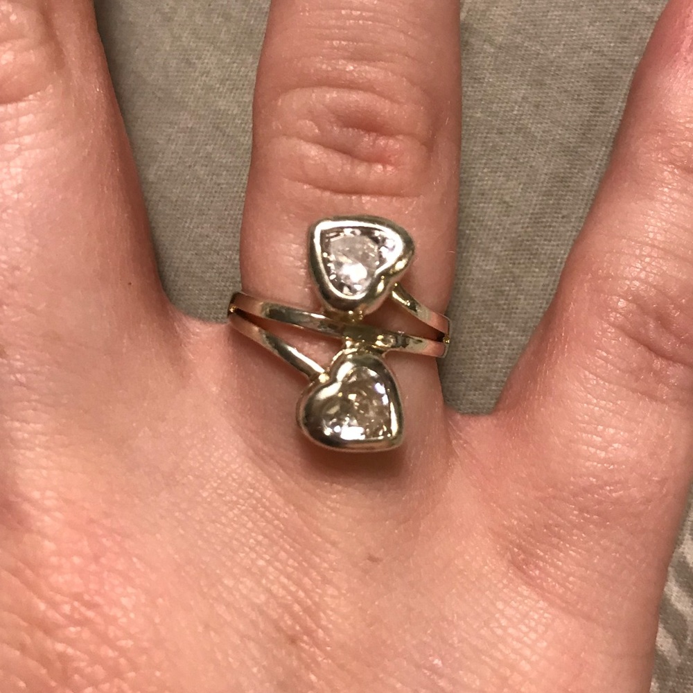 Swarovski heart ring