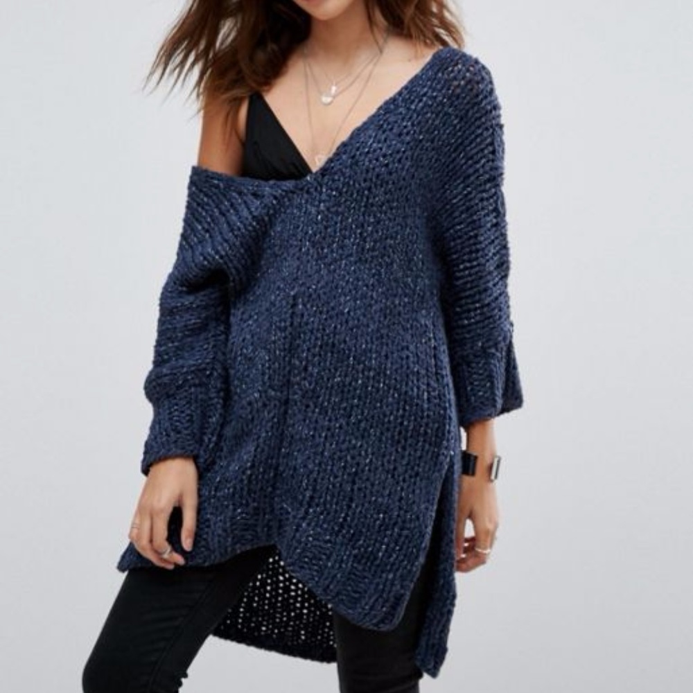 Free People Georgia V Sweater Medium NWT