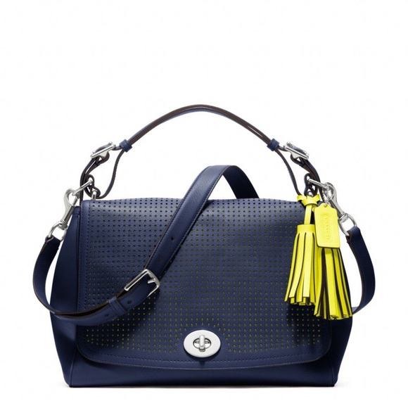 COACH Legacy Perforated Leather Romy - Picture 1 of 8