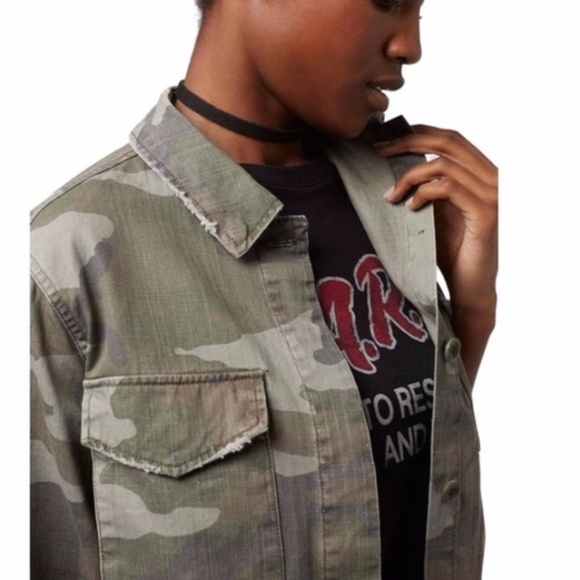 Topshop Sandy Camo Print Shirt Jacket - Picture 3 of 4