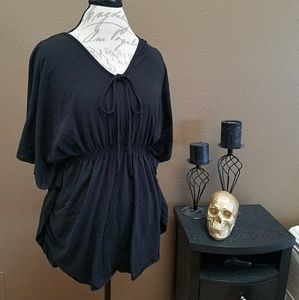 Sinched Waist Flowy Blouse