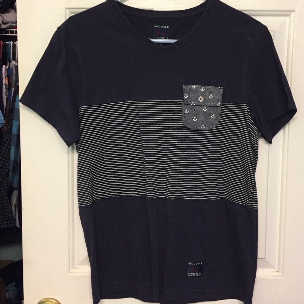 Goodale Men’s V-neck Anchor T-shirt