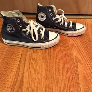 Navy Blue Converse High Top Sneakers