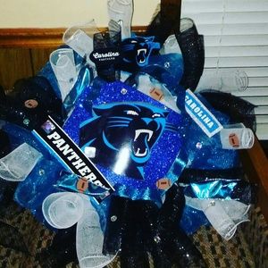 Carolina panther wreath