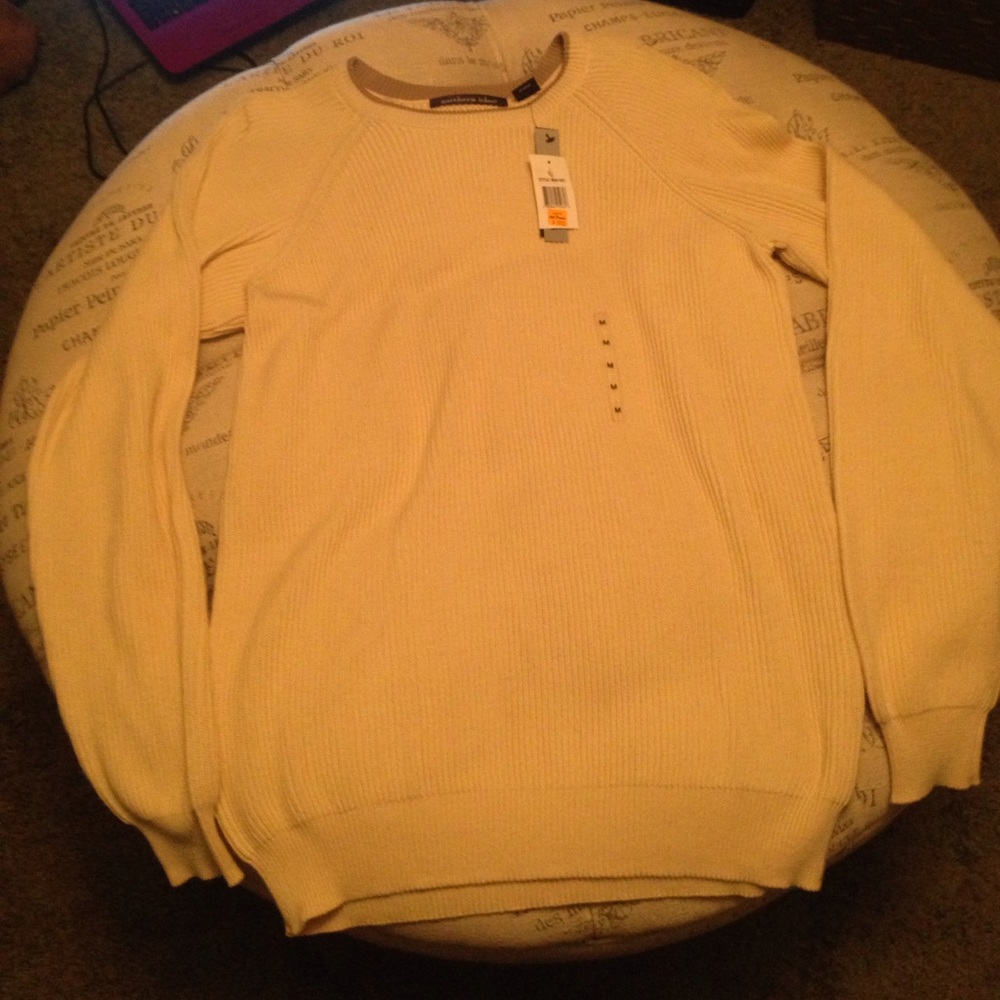 NWT Northern Isles cream sweater size medium