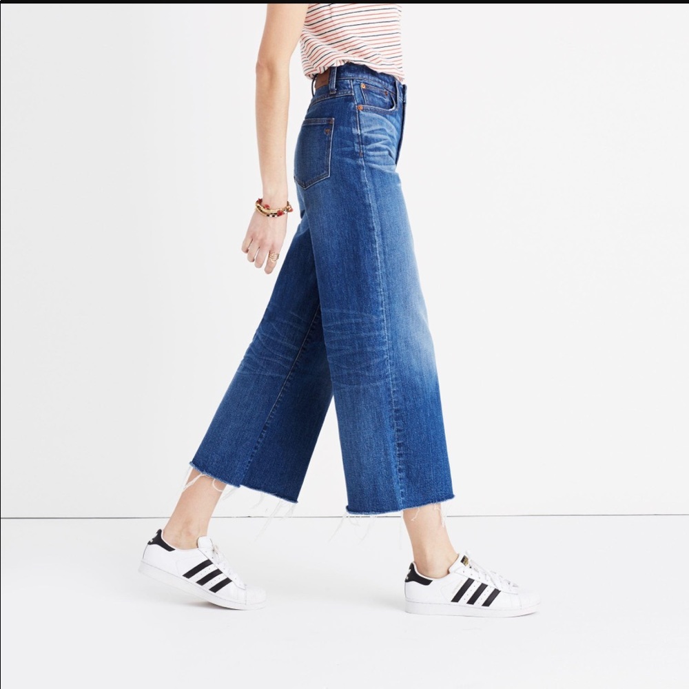 SOLD!!!-Madewell Wide Leg Crop Jeans Style G1612 - Picture 7 of 7