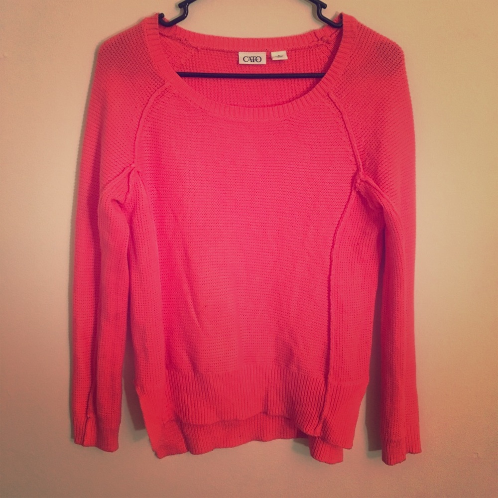 Coral sweater