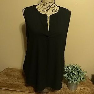 LOFT black dressy tank. Size Large. LOFT black dressy tank. Size Large.