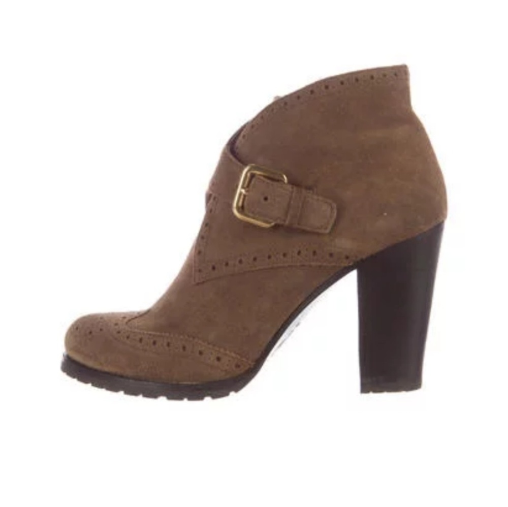 Prada Sport Suede Brogue Ankle Boots