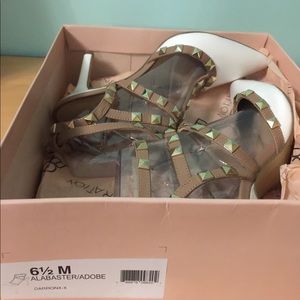 BCBG Darron Generation Two-Tone Patent Pump