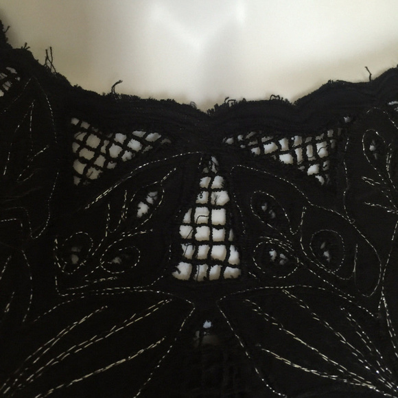 LAST ONE Jen's Pirate Booty Free People silver tunic mini dress XS - Picture 3 of 6