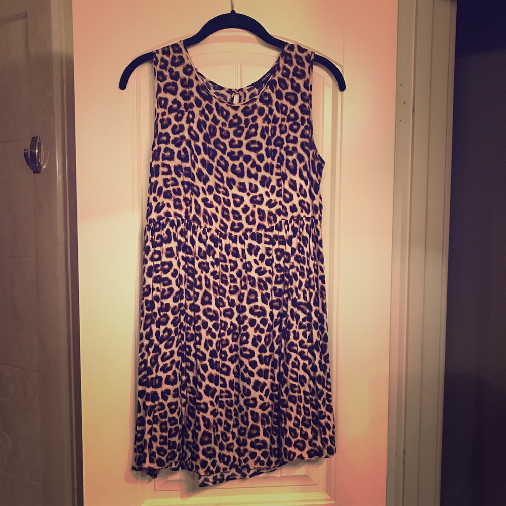 Leopard Swing Mini Dress/Tunic