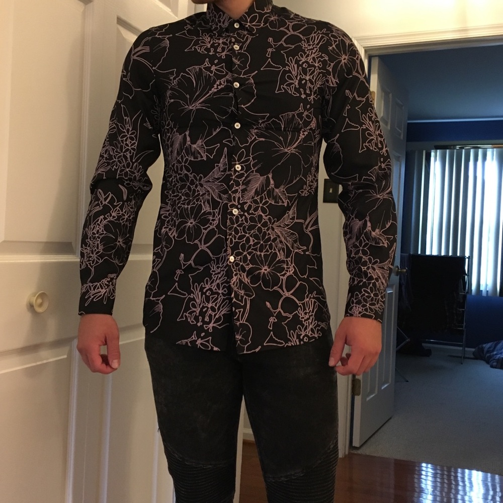 Miu Miu Button down floral shirt