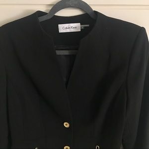 Dressing blazer in black, size 8 Calvin Kline