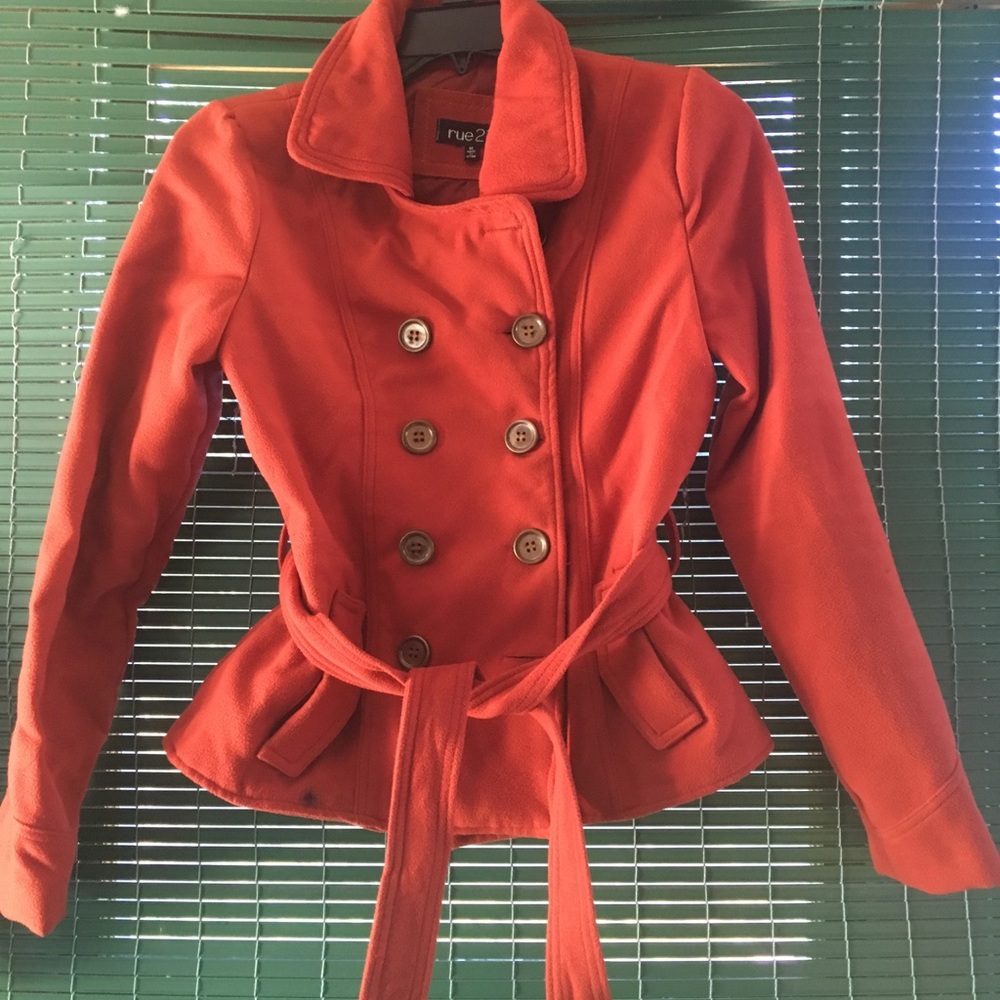 Goes fall orange coat from Rue 21  sz M