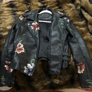 Blank NYC black leather jacket.