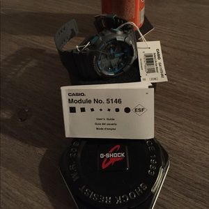 Grey and baby blue G Shock