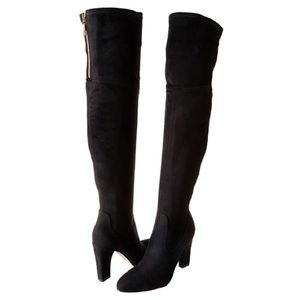 Over the knees heeled boots