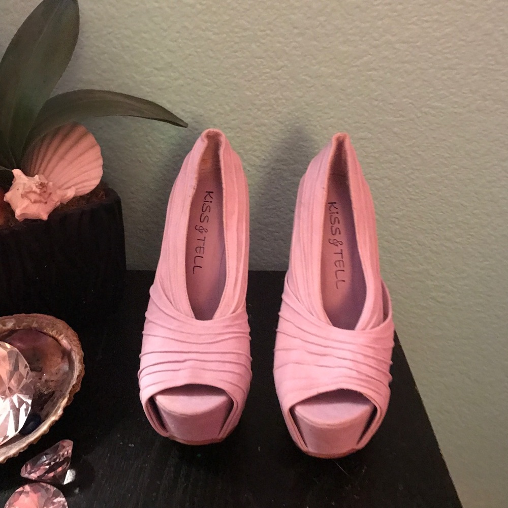 Lavender high heels