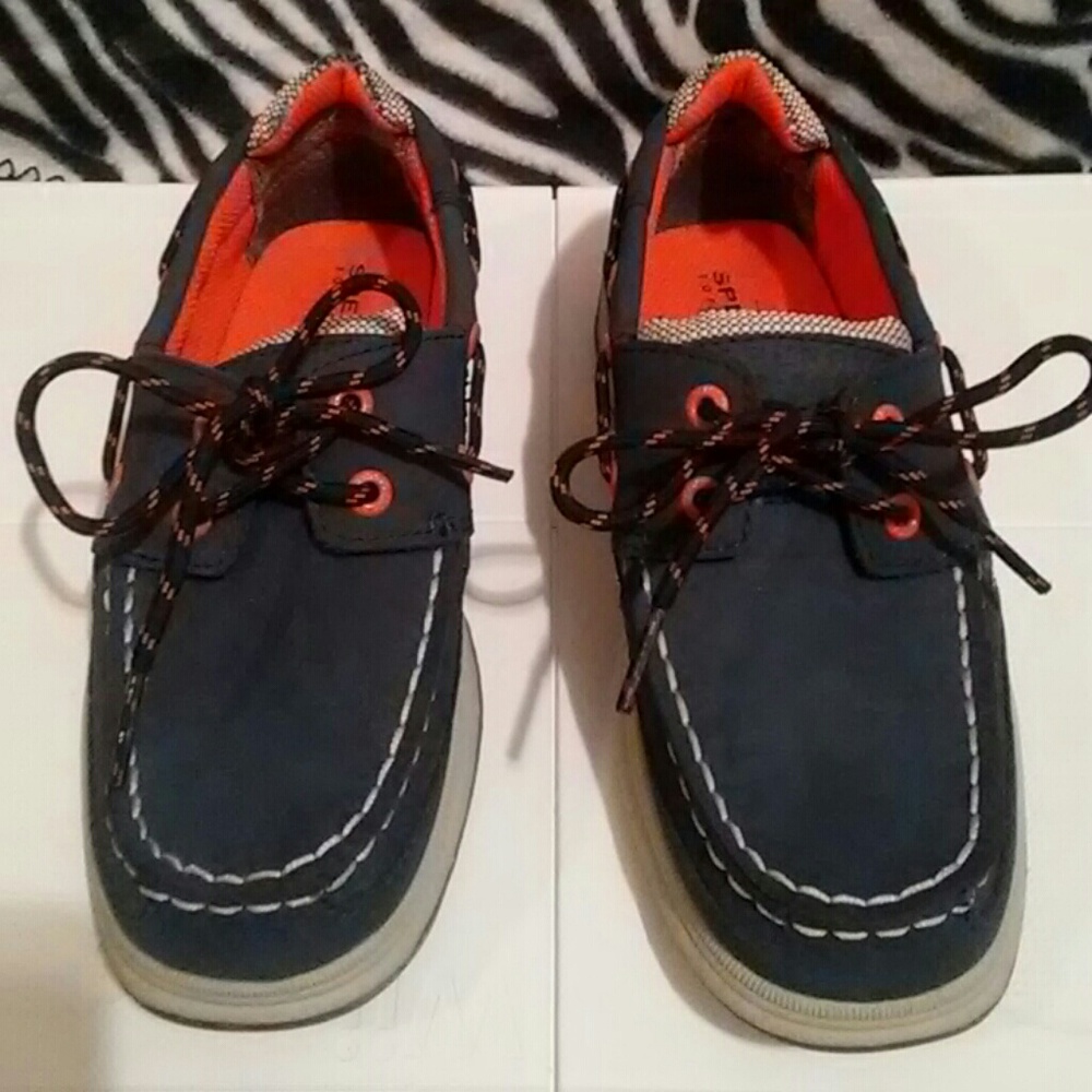 Blue and orange sperry