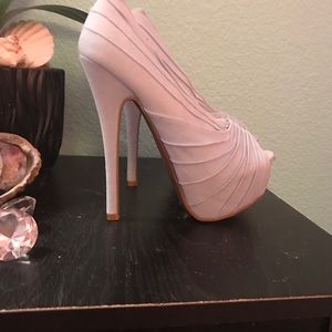 Light blue high heels